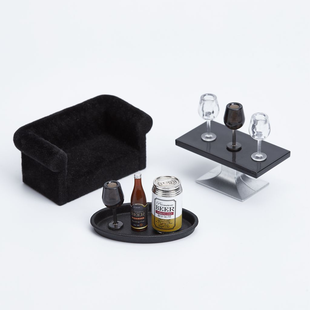 New product 1; 12 Miniature doll House accessories simulate mini bar wine cups play house toy accessories crafts full figure