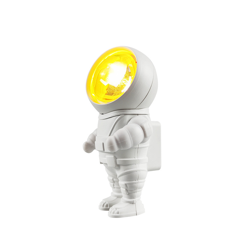 Astronaut sunset light, seven-color dawn photo atmosphere, sunset light, robot creative gift, astronaut sunset light Item Picture