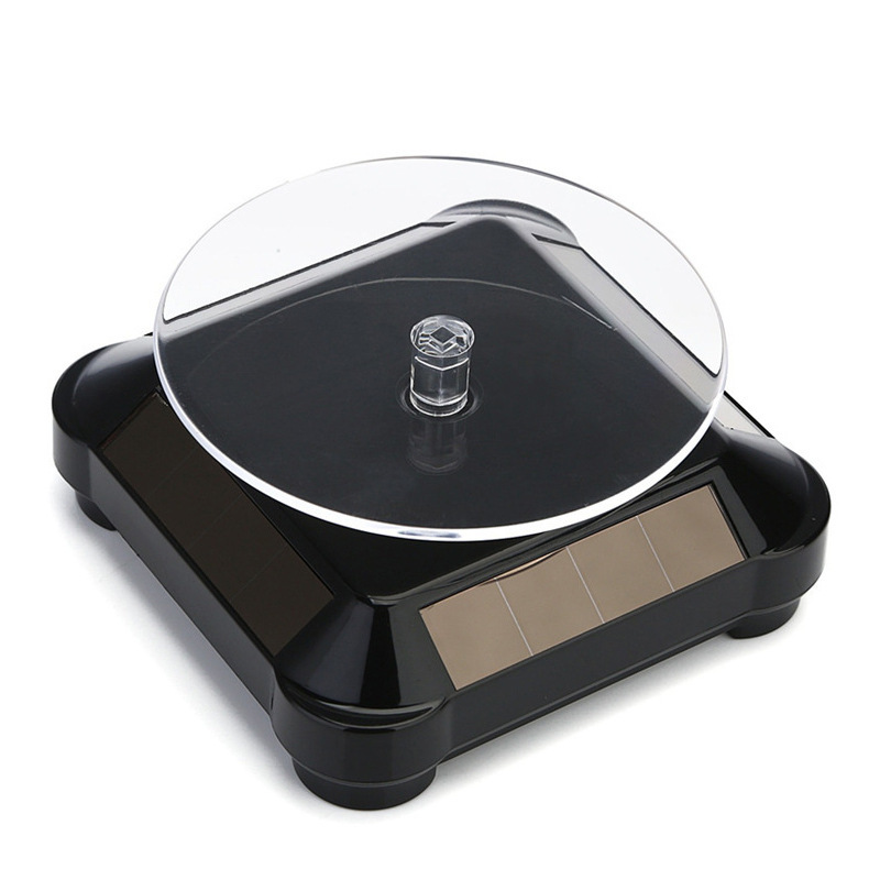 Solar Rotating Display Table Turntable Jewelry Stand Watch Stand Jewelry Tray Necklace Cosmetics Live Turntable Item Picture