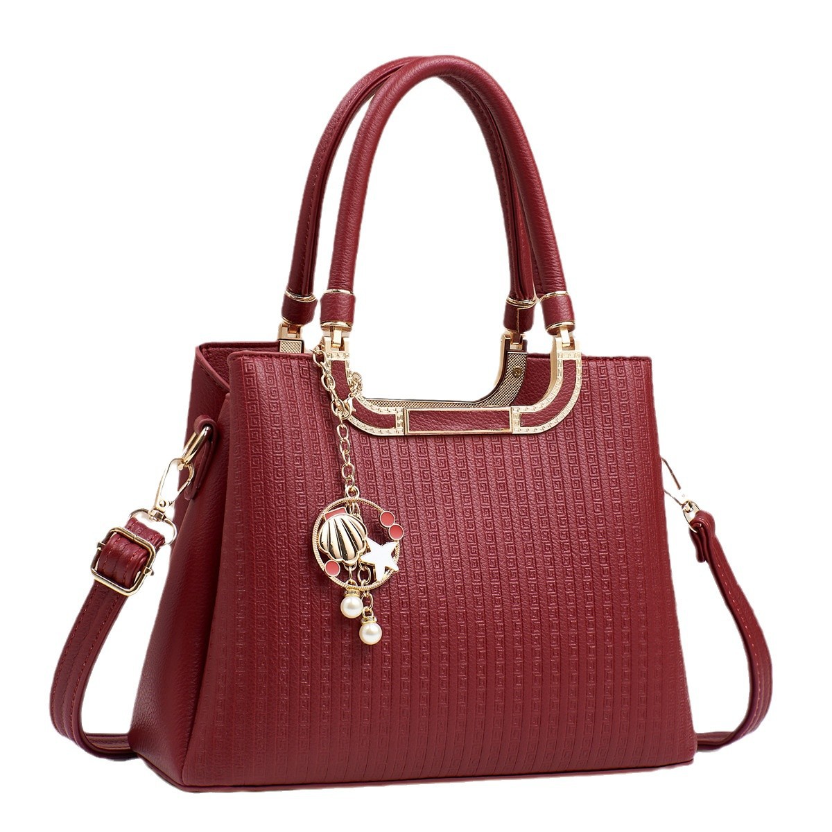 New fashionable handbag, embossed macaron crossbody bag, grand cross-border fashion single-shoulder bag, multi-layer trendy crossbody bag Item Picture