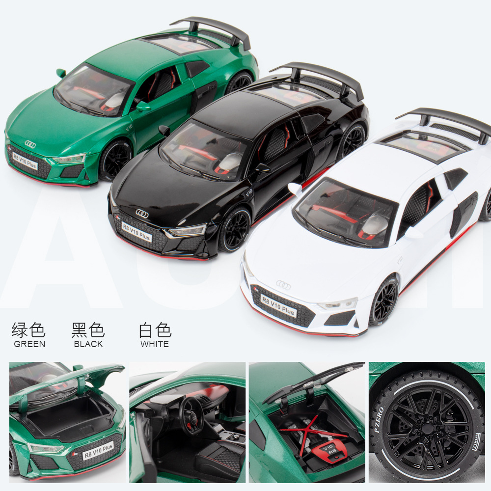 1:24 Audi R8 Rally car alloy car model collection Metal model toy V10 PLUS Application Scenario