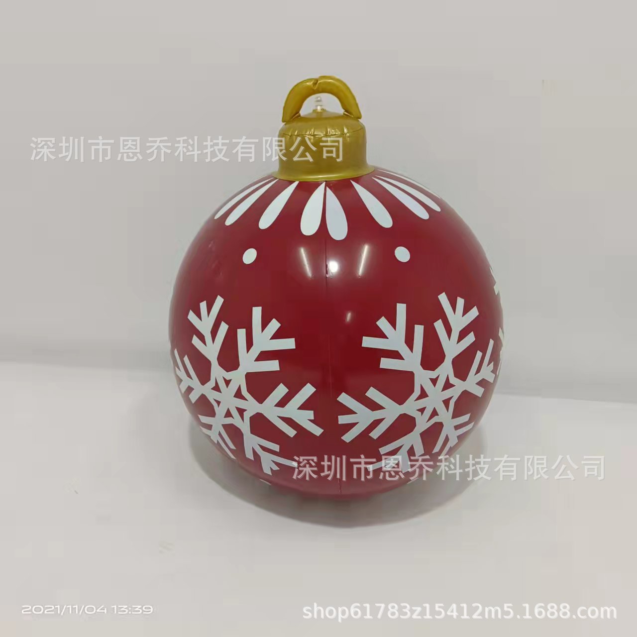 热销充气圣诞球 充气球圣诞节庆祝 充气趣味圣诞球 充气装饰球