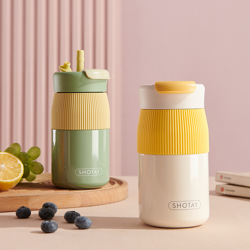 Shangtai Insulated Coffee Cup 320ml, 420ml, one cup for three drinks, 316L car insulated cup details Picture