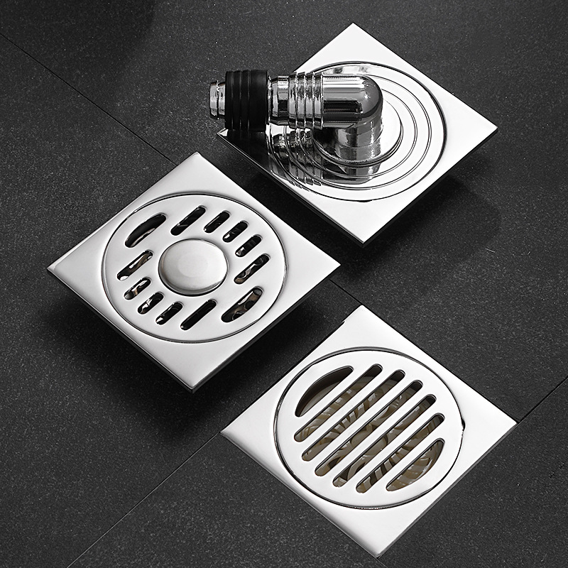Stainless Steel Thickened Floor Drain 6 % Washing Machine Floor Drain Odor Prevention Shower Room Plastic Side Drain Engineering full figure