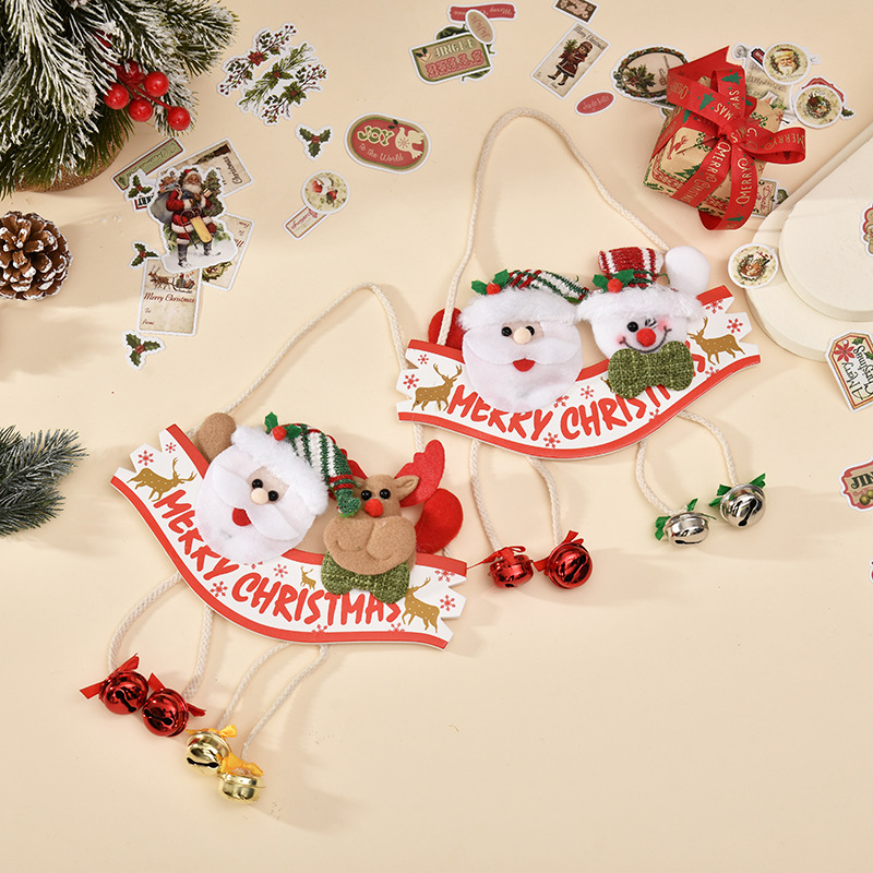 圣诞布艺公仔挂件圣诞节日气氛装饰工艺品圣诞树布置派对演出道具