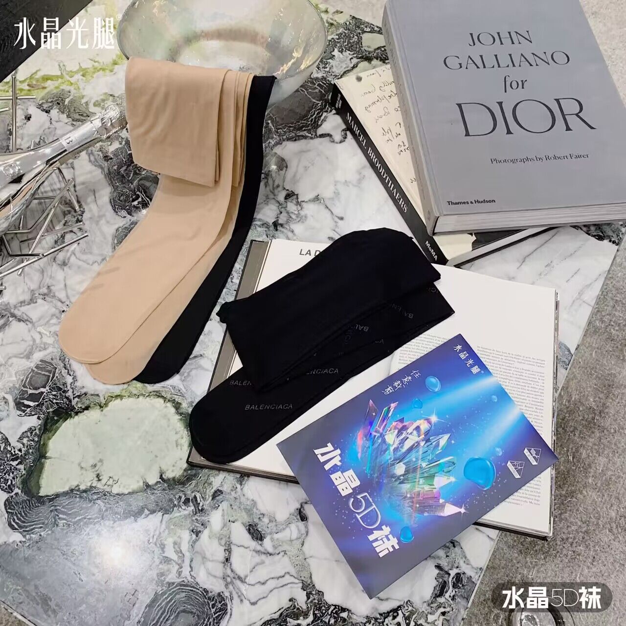 水晶光腿5D细节图