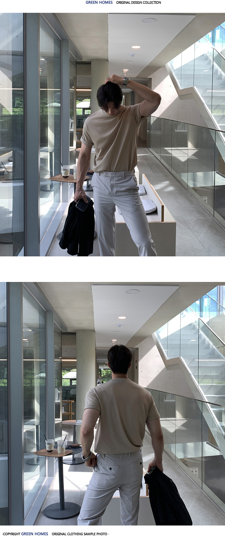 ASCLO夏季上衣ins简约百搭针织T恤透气圆领薄款时尚通勤针织短袖详情10