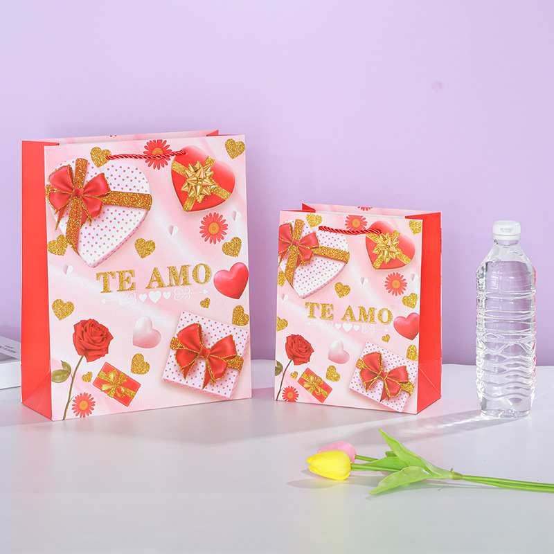 Lover's powder Spanish gift bag, wedding gift paper bag, birthday return gift, souvenir gift packaging bag, South America