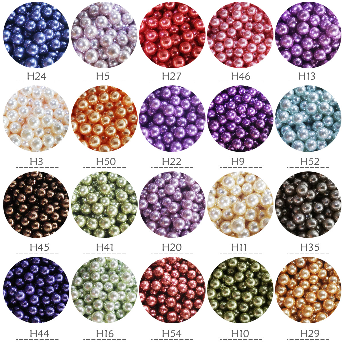 8-16Mm Imitation Pearl Loose Beads Diy Drop Glue Filler Accessories Materials Decorative Accessories Color Non-Porous Pearls