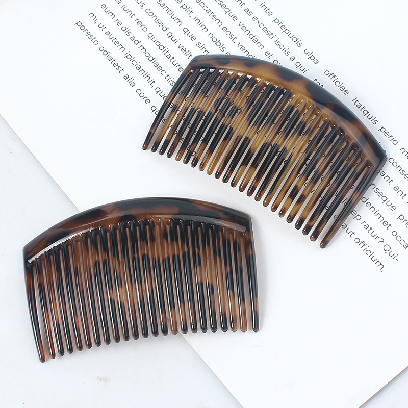 新款大号发梳倒插梳盘发饰刘海盘头发卡防滑女发夹23齿插梳头饰 Specification image
