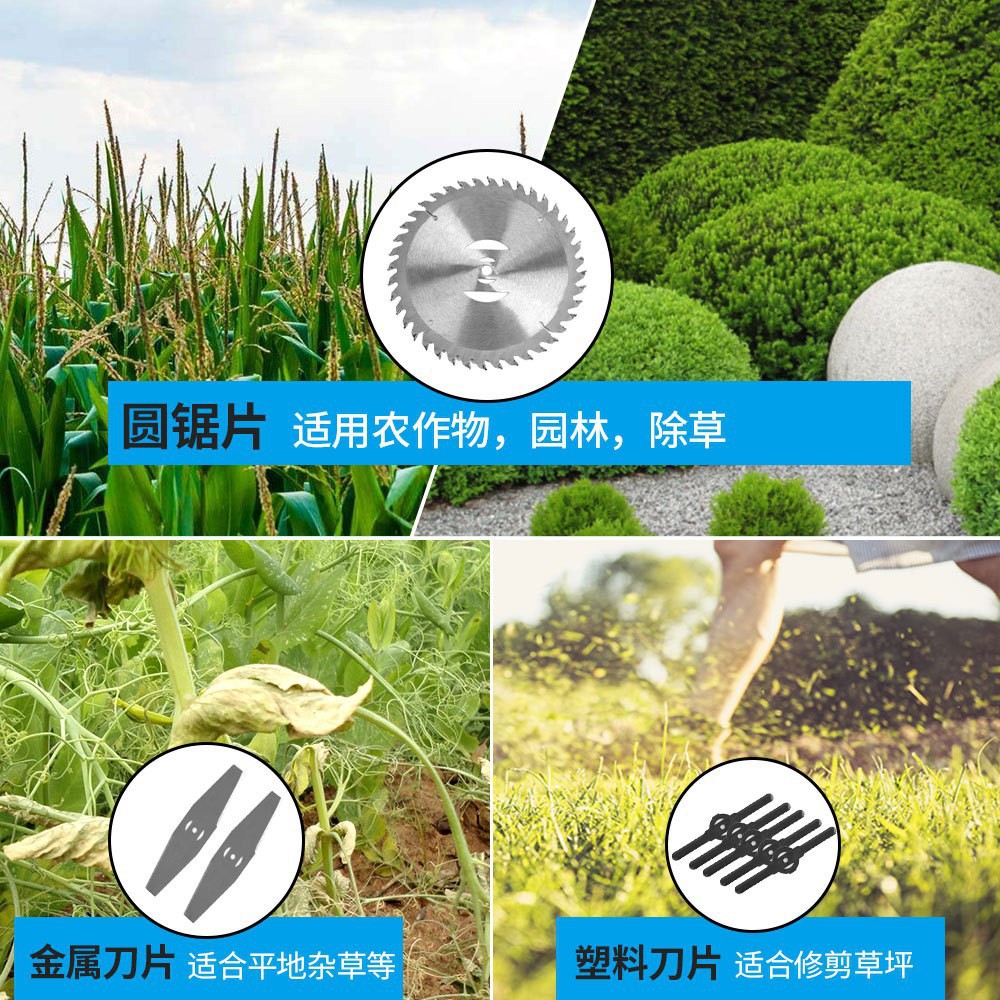 Cross-border exclusive supply of lithium battery lawn mowers, multi-functional lawn mowers, weeding and pruning electric lawn mowers, and rechargeable lawn mowers details Picture