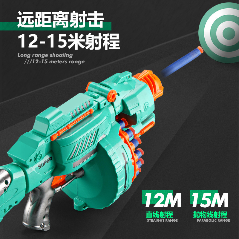 Cross-border best-selling electric soft bullet gun automatic pistol suction cup foam EVA sponge bullet blocking space gun toy Application Scenario