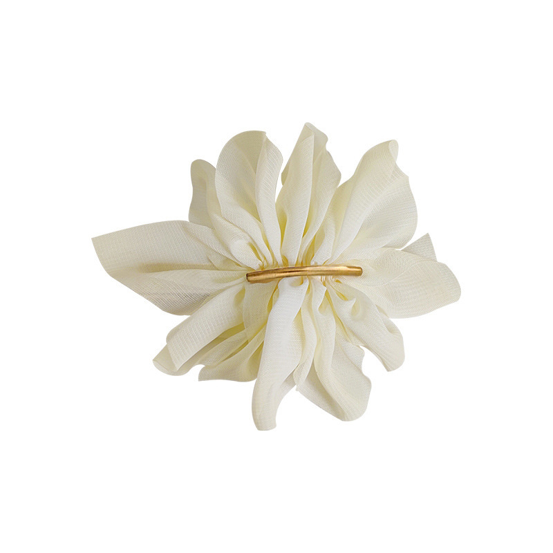 Super Fairy Chiffon Flower Hair Clip Female Summer Back Head Ponytail Clip Headdress Simple Spring Clip Item Picture