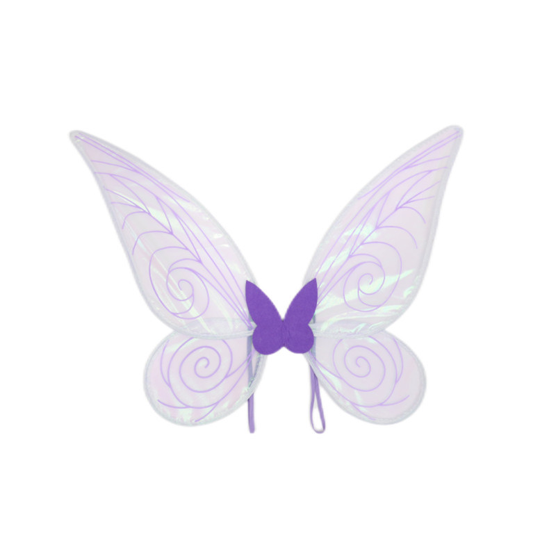 紫琳跨境亚马逊节日派对表演道具 小号天使翅膀 炫彩蝴蝶精灵翅膀详情图5