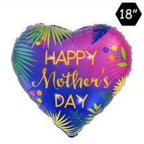 I love Your Mom Aluminum film Balloon 18 "Happy Mother's Day floral print party decoration