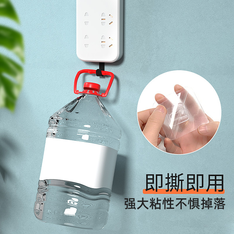 Double-sided magic suction cup fixer patch wall traceless adhesive patch on the wall auxiliary no holes and no nails full figure