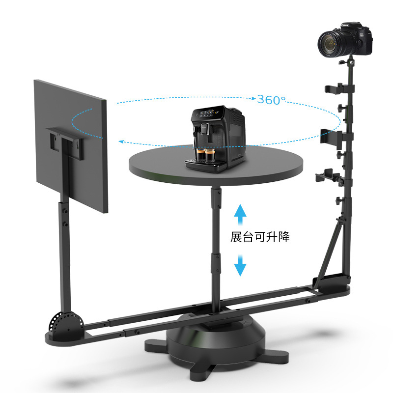 360-degree panoramic rotating shooting platform, main image surround shooting and photography display platform for DSLR and mirrorless e-commerce products Specification image