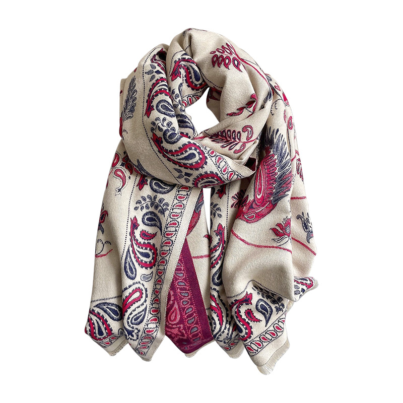 High-Grade High Quality Air-Conditioned Room Shawl With Female Summer Office Nap Imitation Cashmere Fringe Warm Scarf Item Picture