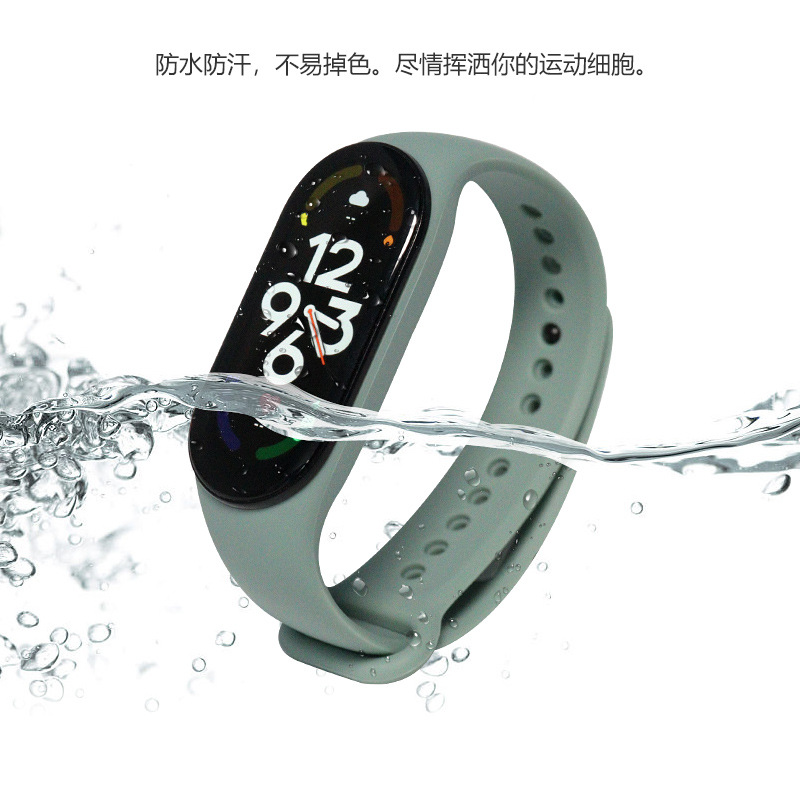 Compatible with Xiaomi Band 8/7/6/5/4 wristband, watch 3, nfc 9th generation smart replacement strap, silicone strap Application Scenario