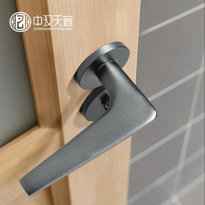 Silent split door lock, bedroom interior door lock, room door lock, solid wood door handle, magnetic handle lock Specification image