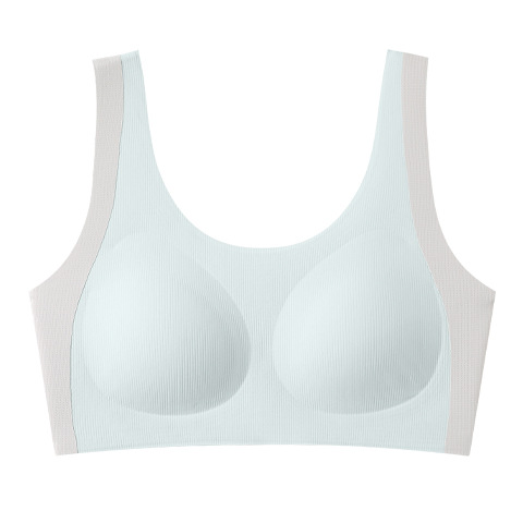 Teenage Underwear Color Ice Silk Traceless Growth Period High School Girls Vest 15 Years Old Middle School Sports Bra Item Picture