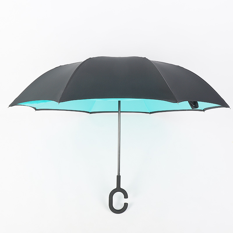 汽车反向雨伞 创意双层C型反向伞免持遮阳防晒可加印logo太阳伞详情图4