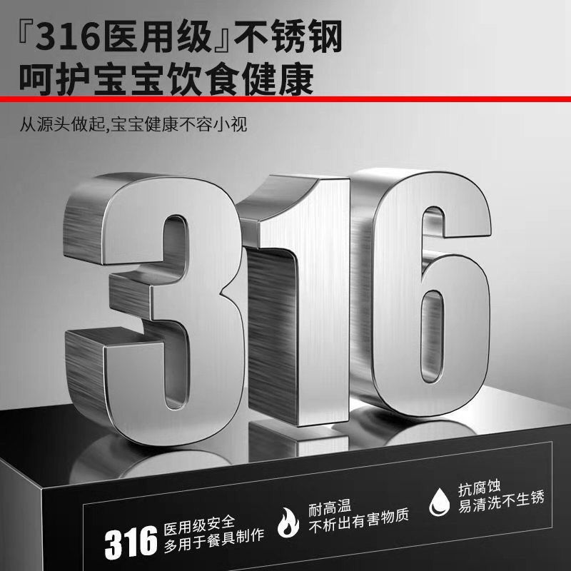 German 316 stainless steel soup pot, thickened household steamer, porridge cooking pot, stew pot, double-ear gas stove, induction cooker Specification image