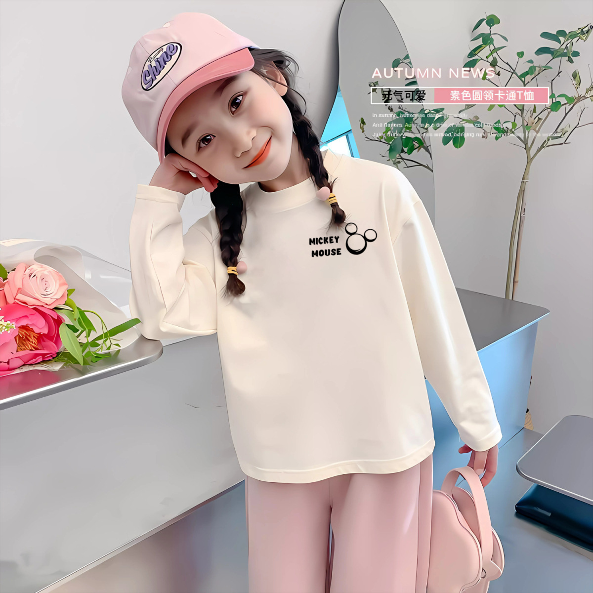 25新款女童长袖T恤纯棉春秋公主打底衫时髦韩版女孩洋气上衣潮流详情15