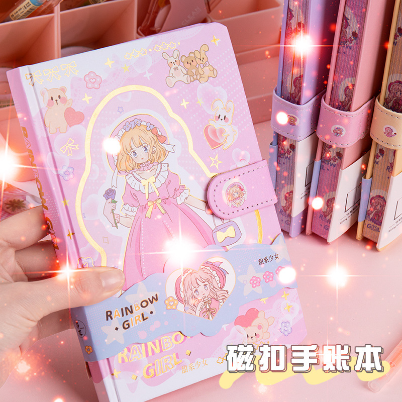 本子/戴锁毛绒本/笔记本/笔记本日记本/手账本产品图