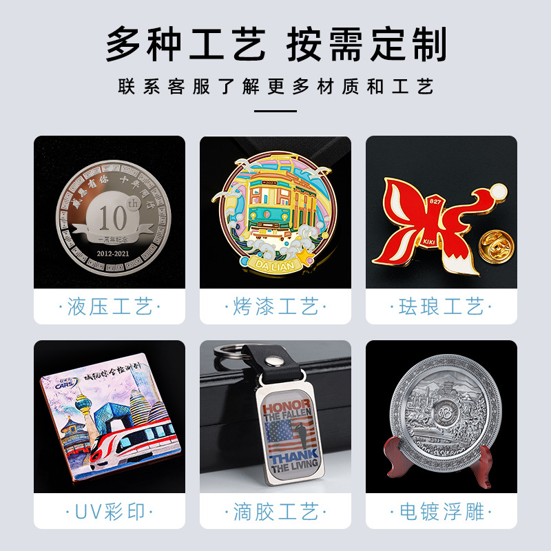 冰箱贴旅游城市景点文创产品定制创意金属烤漆冰箱贴定制小批量详情图3