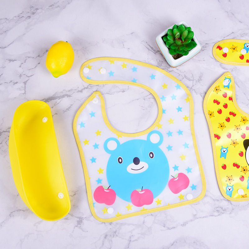 Foreign trade detachable baby bibs, feeding bibs, waterproof baby bibs, super soft saliva bibs, no-wash and anti-dirt feeding bibs Specification image