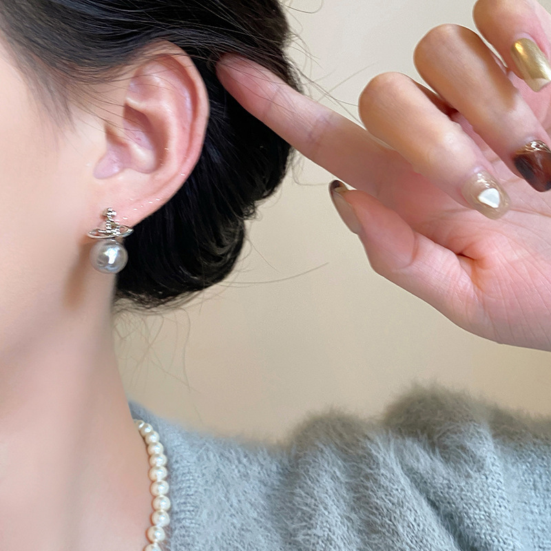 Temperamento versión coreana nicho alto sentido perla aretes moda femenina exquisita luz lujo diario versátil alto sentido aretes Specification image