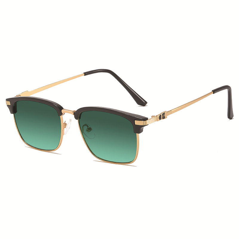 2025 new European and American men 's and women' s retro sunglasses square sunglasses men 's glasses cross-border sunglasses details Picture