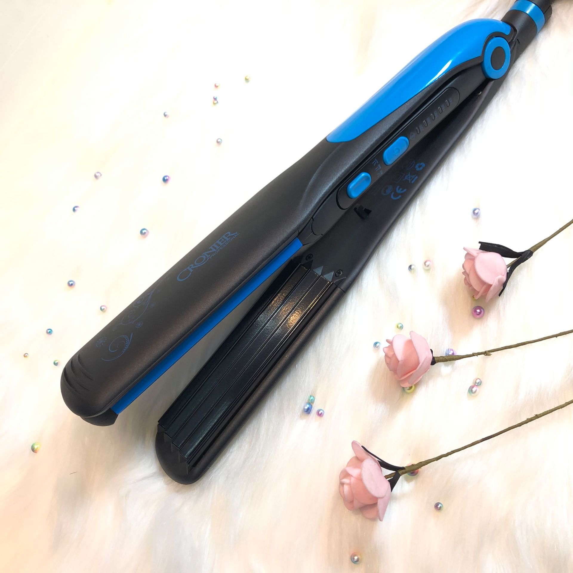 CRONIER CR-8089T Automatic Electric Straightener Dry/wet straight pin Corn perm Curler Item Picture
