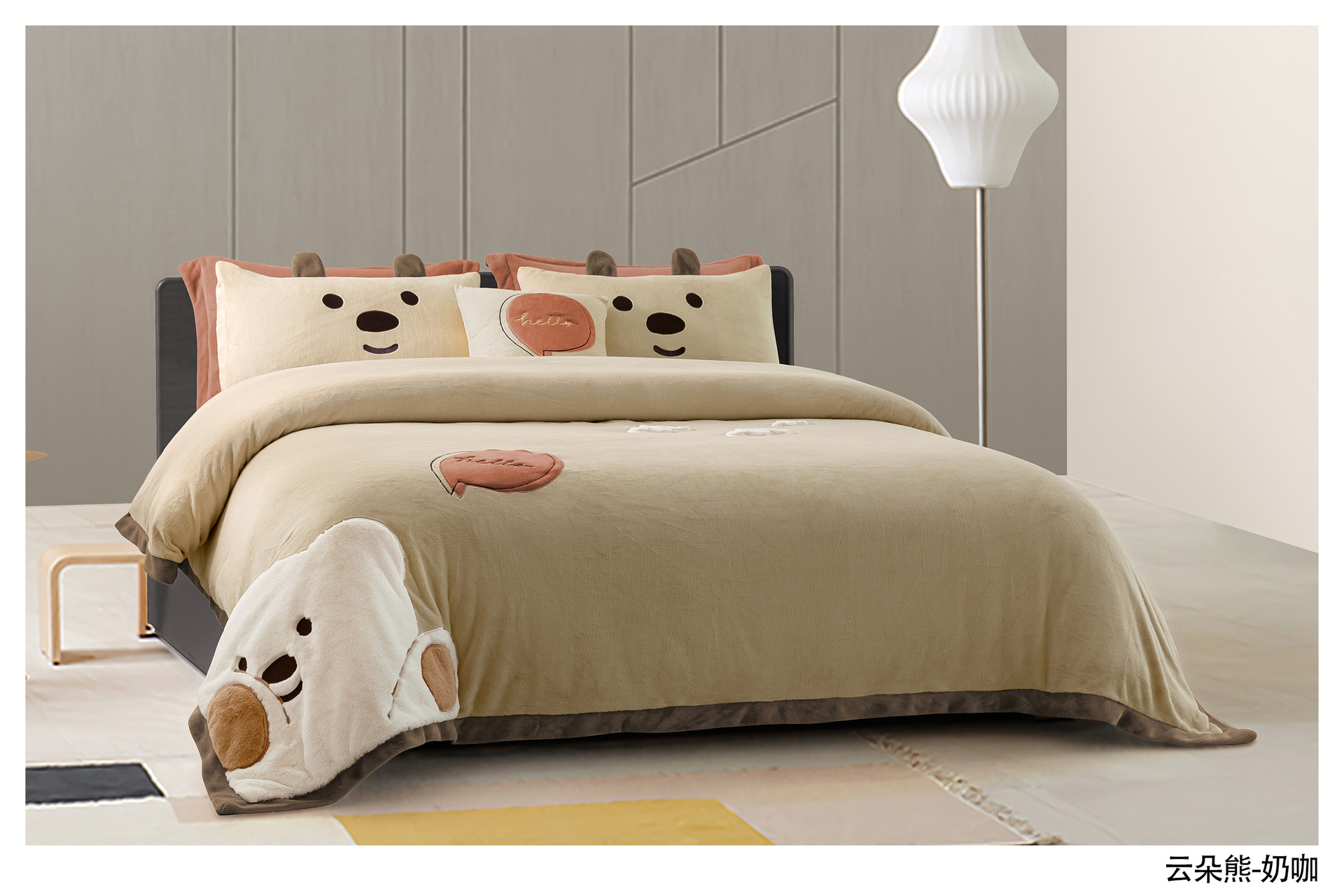 Milk Velvet Warm Comfort Manufacturers Sales Of Four Sets details Picture