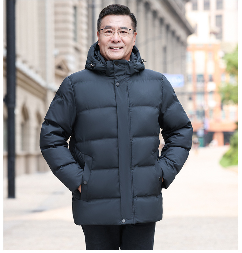 羽绒服男短款加厚冬季商务爸爸装白鸭绒大码保暖外套防寒抗寒工装详情19