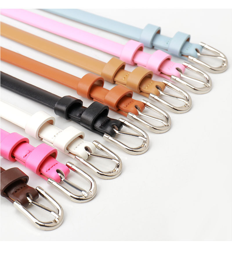 Korean-style belt for women, versatile and decorated skinny jeans, fashionable and high-end, simple style alloy pin buckle student belt pic 25