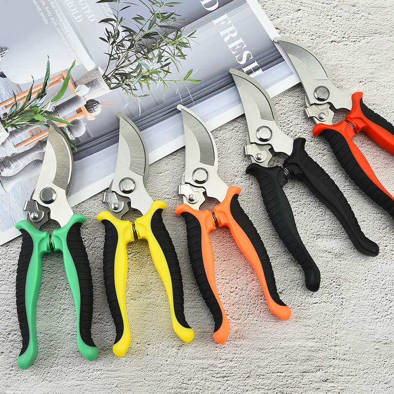 Yangjiang scissors Stainless steel scissors multi-functional non-slip gardening scissor tree branch scissor labor saving powerful gardening scissors thumbnail