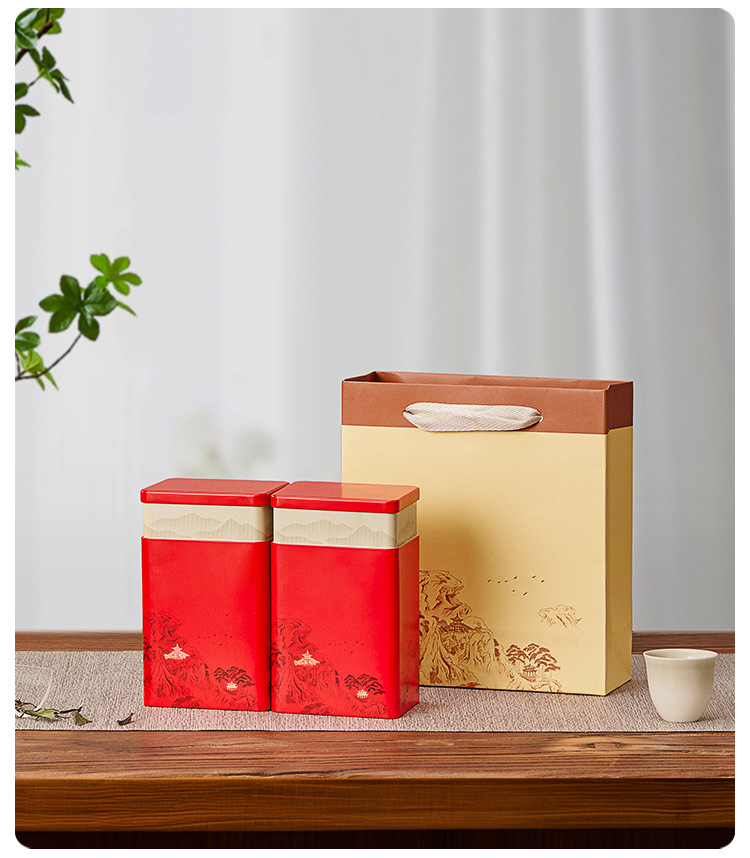 New tea canister, 2.5 jin for black tea and green tea, universal tea tin box, tinplate sealed metal can, empty can pic 10