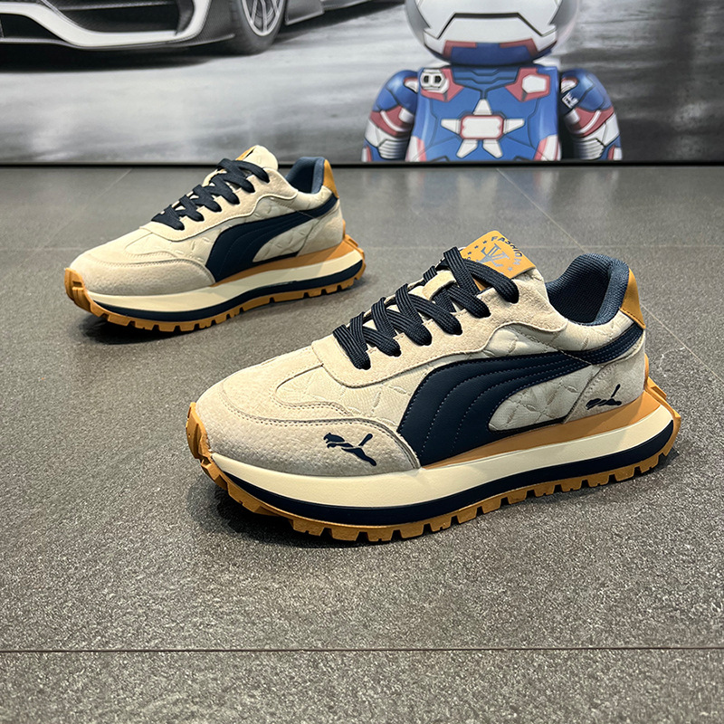 男鞋运动鞋时尚休闲百搭老爹鞋阿甘鞋透气舒适复古秋冬季厚底潮鞋