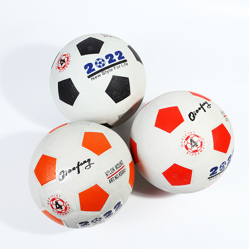 2022世界杯橡胶足球 儿童足球3号4号5号防爆耐踢学生比赛训练足球