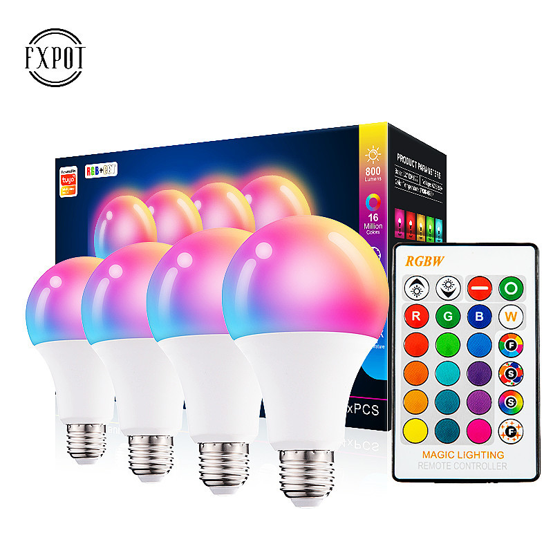 Color-Changing Remote Control Bulb With Memory Led Colorful Rgb Bulb Color Bulb A60 Plastic-Coated Aluminum Constant Current A19 Specification drawing