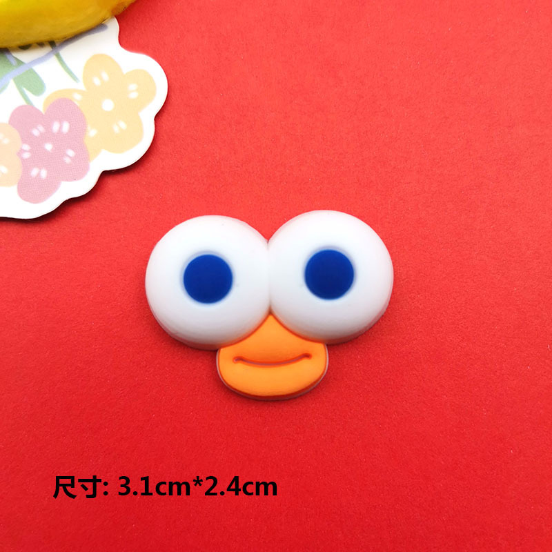 Cartoon Pvc Soft Patch Sausage Mouth Eyes Series Diy Headwear Hairpin Water Cup Mobile Phone Shell Accessories Application Scenario