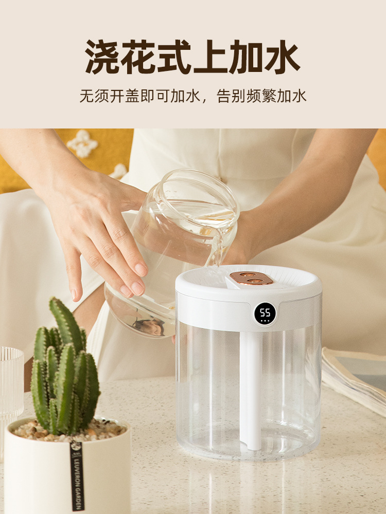 Household small humidifier, office desktop, large capacity, mini bedroom, air spray, silent, 2L large capacity Specification image