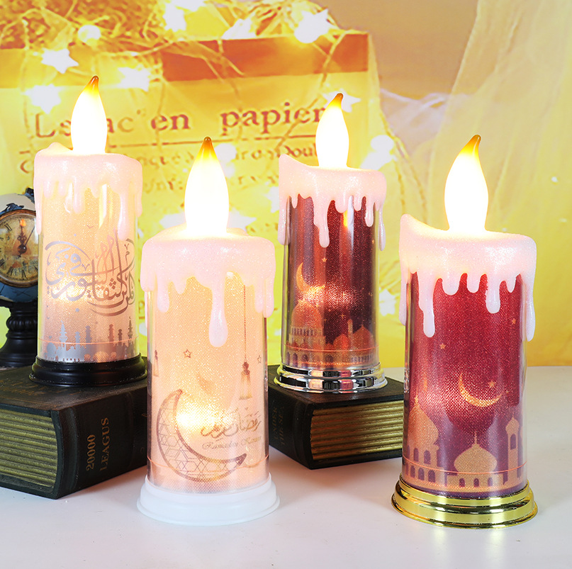 Cross-border new Ramadan decoration candle lamp Ramadan dress up lamp scene layout table ornaments