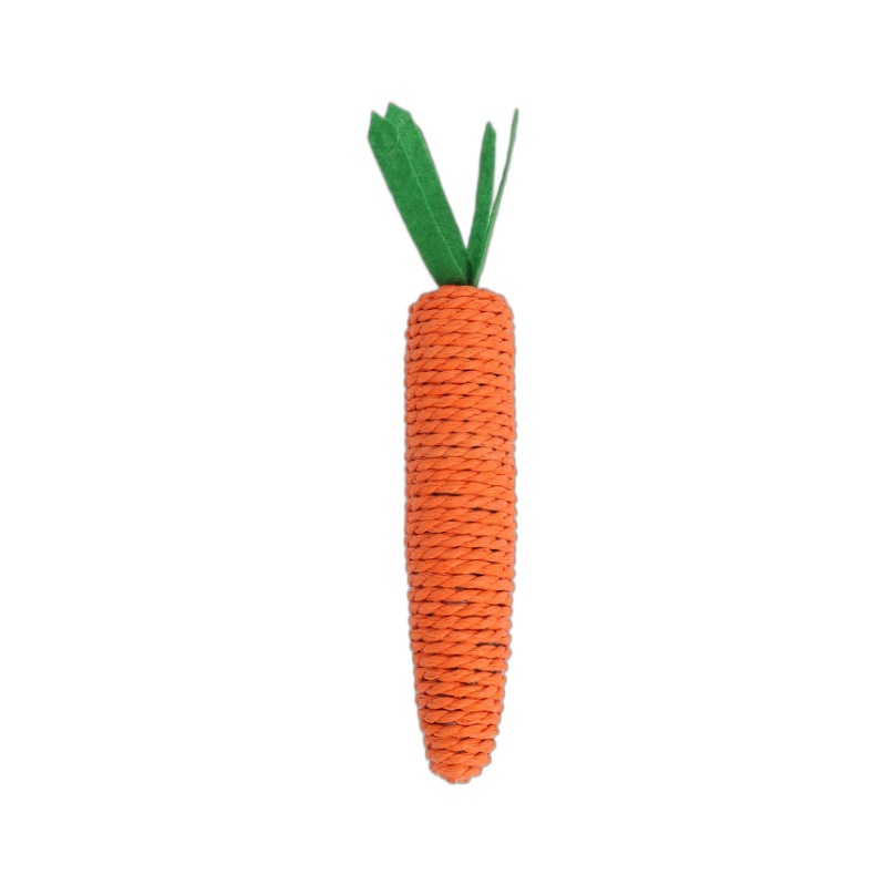 Internet celebrity voice toy weaving toy dog, small dog, puppy teething, cat, small toy, striped toy carrot Item Picture