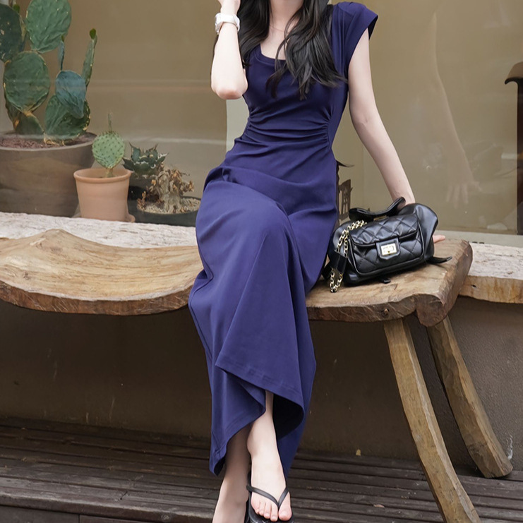裙子/连衣裙/复古连衣裙/女装连衣裙/黄色碎花裙细节图
