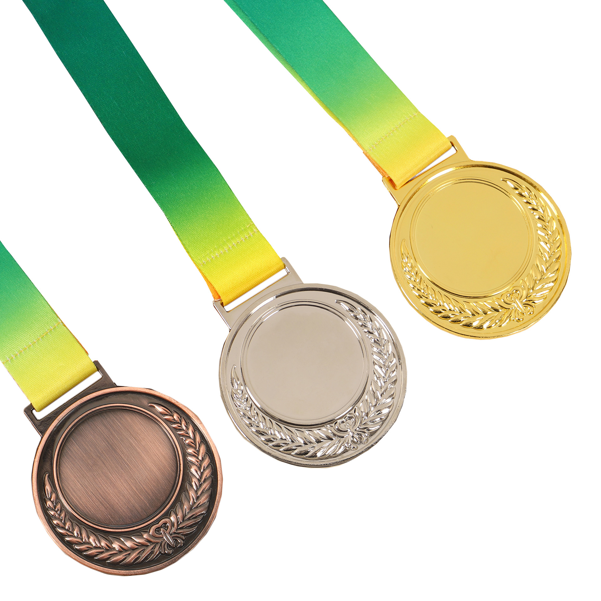 Ready-made universal metal MEDALS, marathon race wheat ear MEDALS, customized school sports meeting competition, kindergarten Item Picture