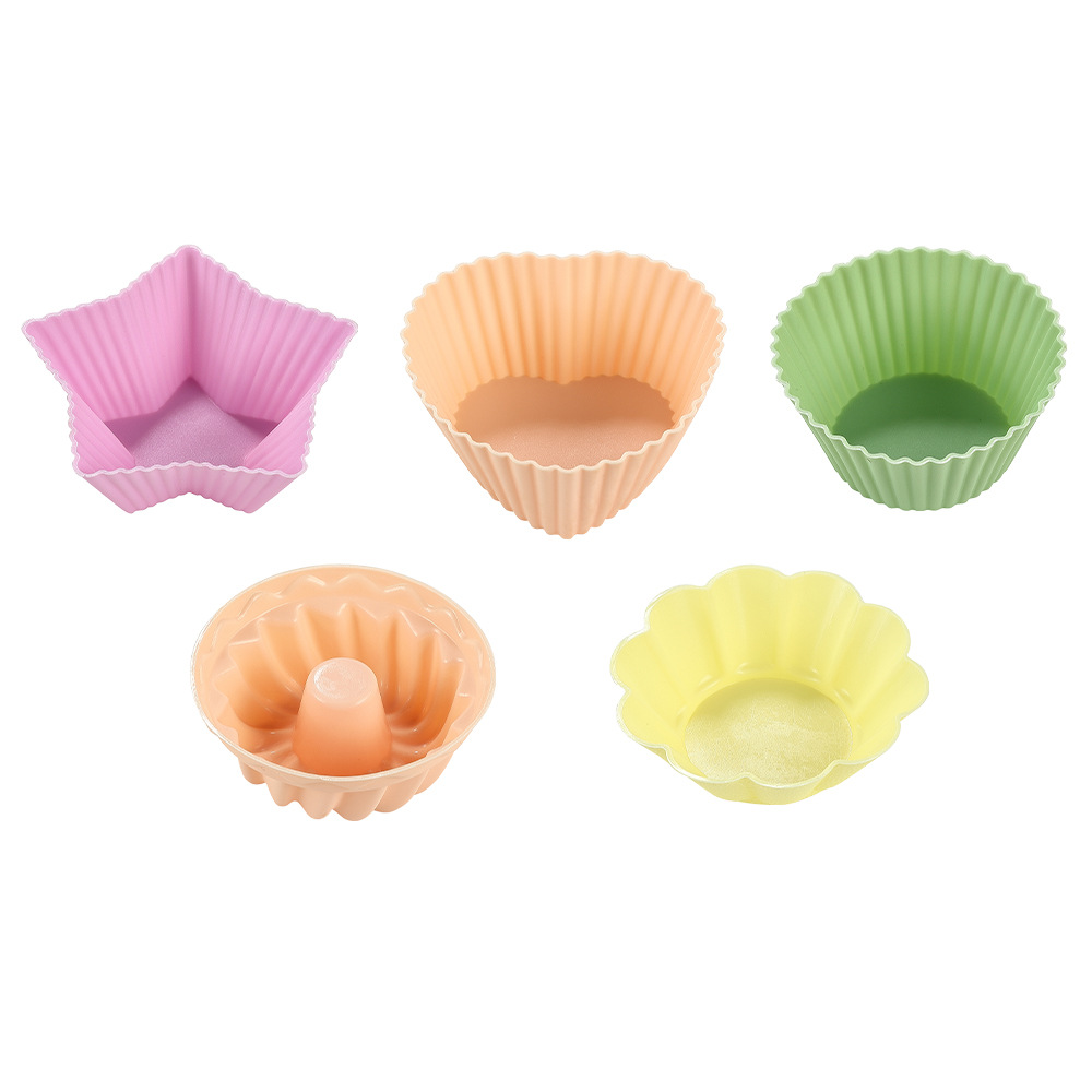 Creative Silicone Muffin Cup Mousse Cake Cup Cookie Mold Egg Tart Mold Household Baking Utensils Wholesale Spot Item Picture