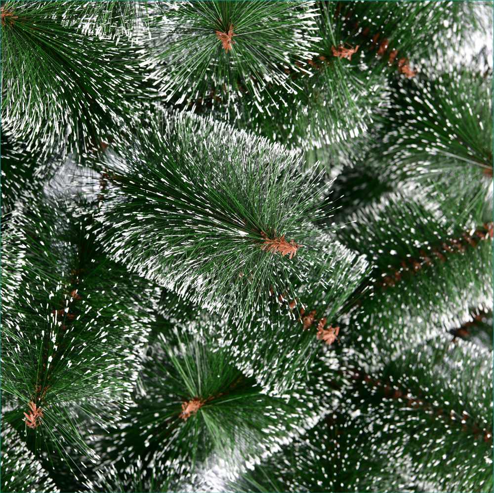 The Source Factory Rolling White Green Pine Needles Christmas Decoration Supplies Simulation Of A Falling Christmas Tree Specification drawing
